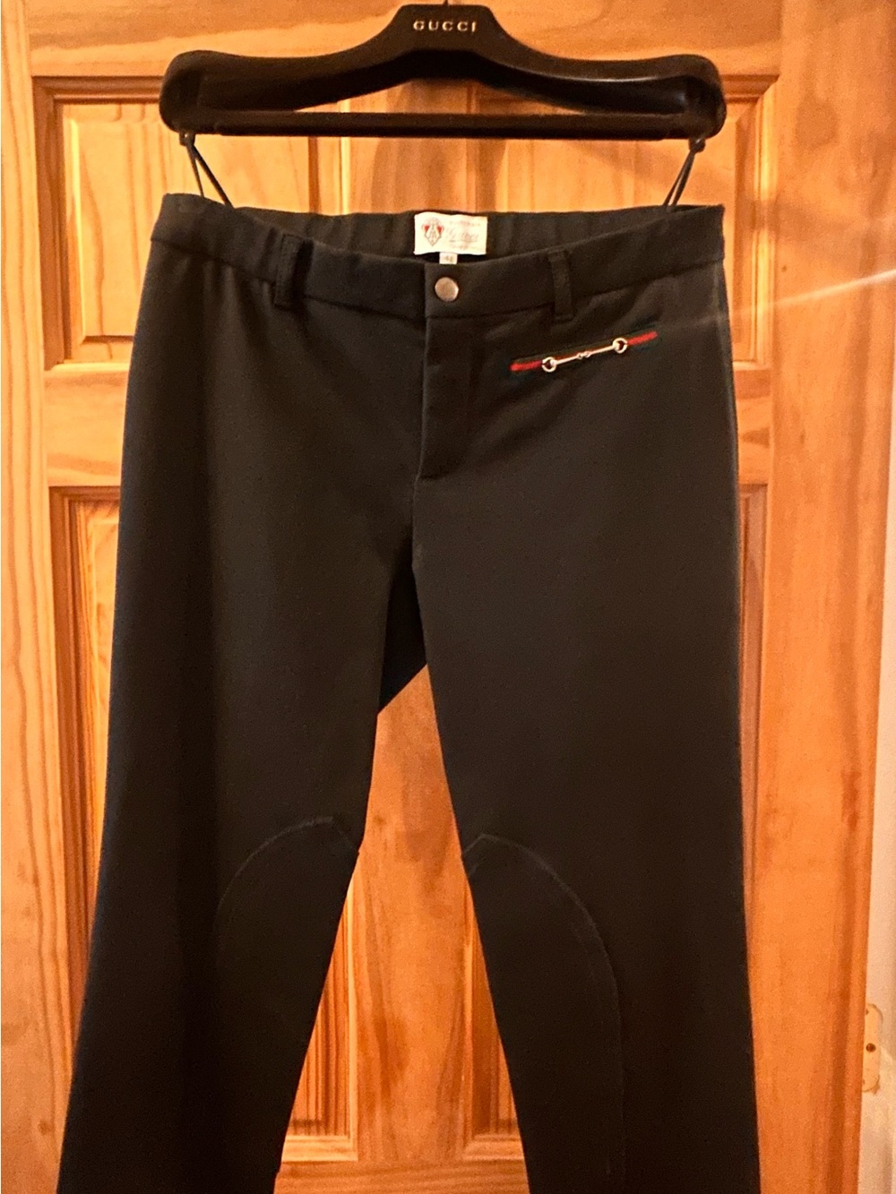 Women’s Gucci equestrian skinny pants with signature detail